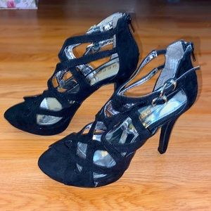 Report Gladiator stiletto heels with cutouts